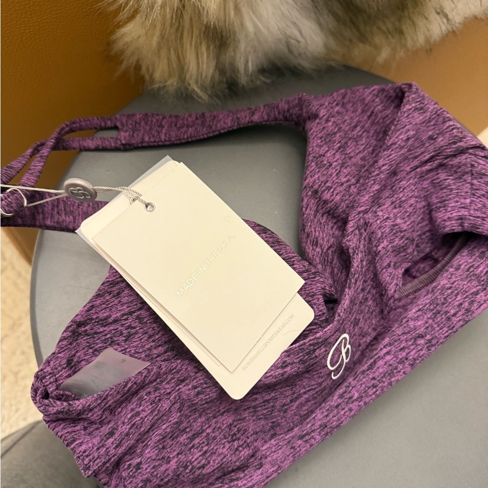 Bombshell Sportswear Purple Crop Top